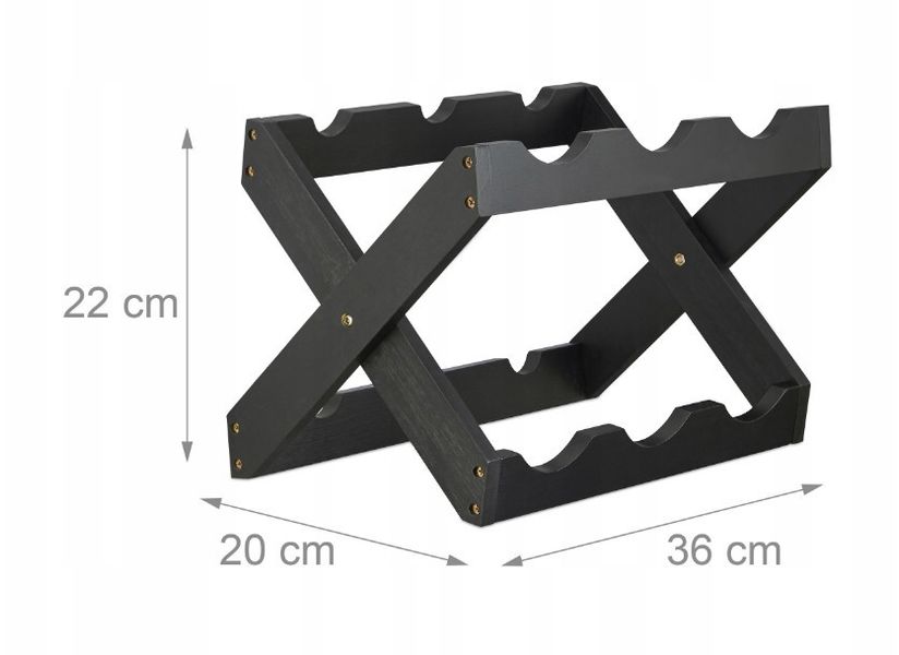 Стійка винна складна для 6 пляшок 8520351847 фото