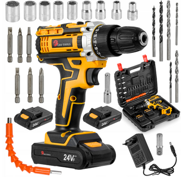 Шуруповерт аккумуляторный LEO Tools+ 2 батареи 24 В 16795915864 фото