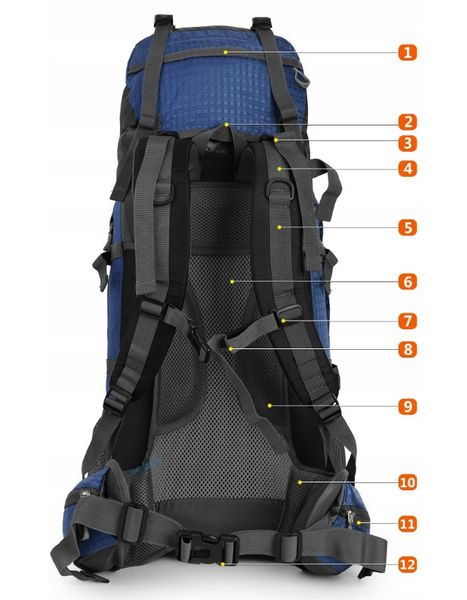 Рюкзак туристичний HI MOUNTAIN HIKER 50L+5L 8681332832 фото