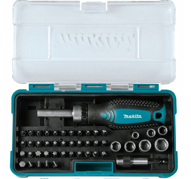 Отвертка с трещоткой MAKITA B-36170 насадки и биты 15376542031 фото