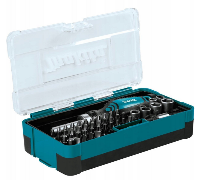 Отвертка с трещоткой MAKITA B-36170 насадки и биты 15376542031 фото