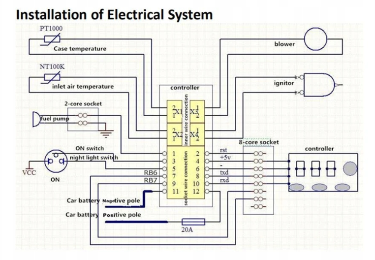 Автономный отопитель ДИЗЕЛЬНЫЙ СТОЯНОЧНЫЙ ОБОГРЕВАТЕЛЬ HOALTE - ТИПА WEBASTO 12V 8kw 12435290524 фото