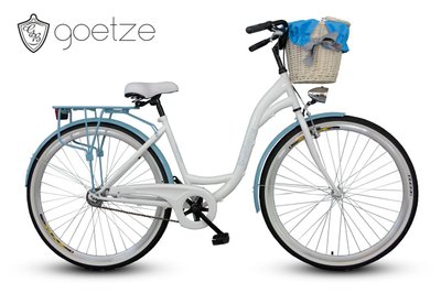 Жіночий міський велосипед GOETZE BLUEBERRY 28 3 швидкості + кошик 5757390562 фото