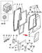 Скло дверей нижнє екскаватора навантажувача Massey Ferguson 860, 50HX - з 1994 до 1998 року. 3512932M1 фото 2