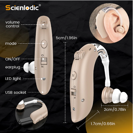 Слуховий апарат завушний цифровий Scienlodic 4000706260900 фото