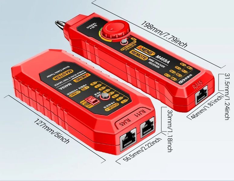 Тестер мережі ANENG M469A RJ45 RJ11 LAN 1005006438773481 фото