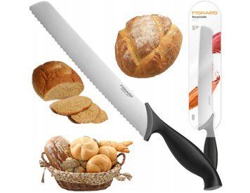 Нож для хлеба Fiskars Essential 23 см с зубчатым лезвием 744633 фото