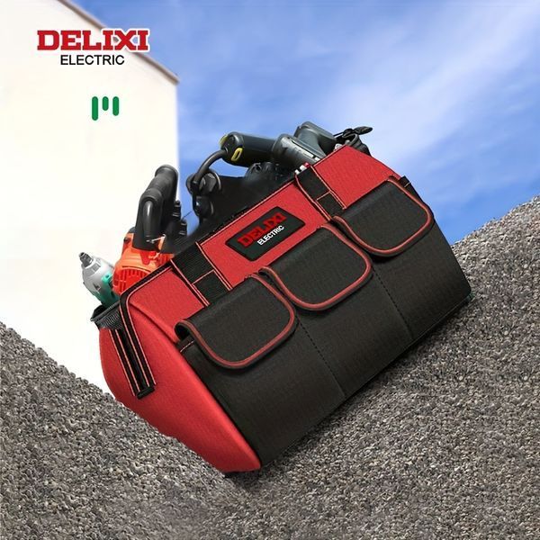 Сумка для інструментів DELIXI ELECTRIC (14 дюймів) &mdash; Зносостійкий органайзер із тканини Оксфорд 1680D 346575 фото