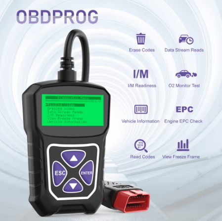 Автомобільний діагностичний сканер OBDPROG MT100 OBD2 4001349711618 фото