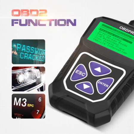 Автомобільний діагностичний сканер OBDPROG MT100 OBD2 4001349711618 фото