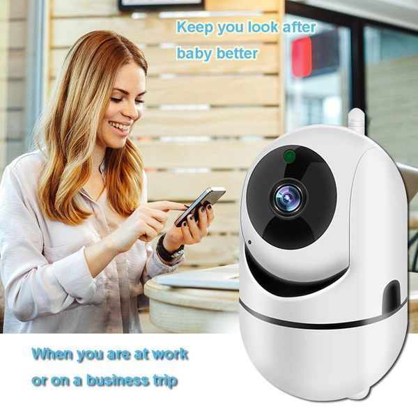 Wi-Fi радионяня с камерой 1080P HD двухстороннее аудио ночное видение домашняя безопасность + карта памяти 32G 4000098340754 фото