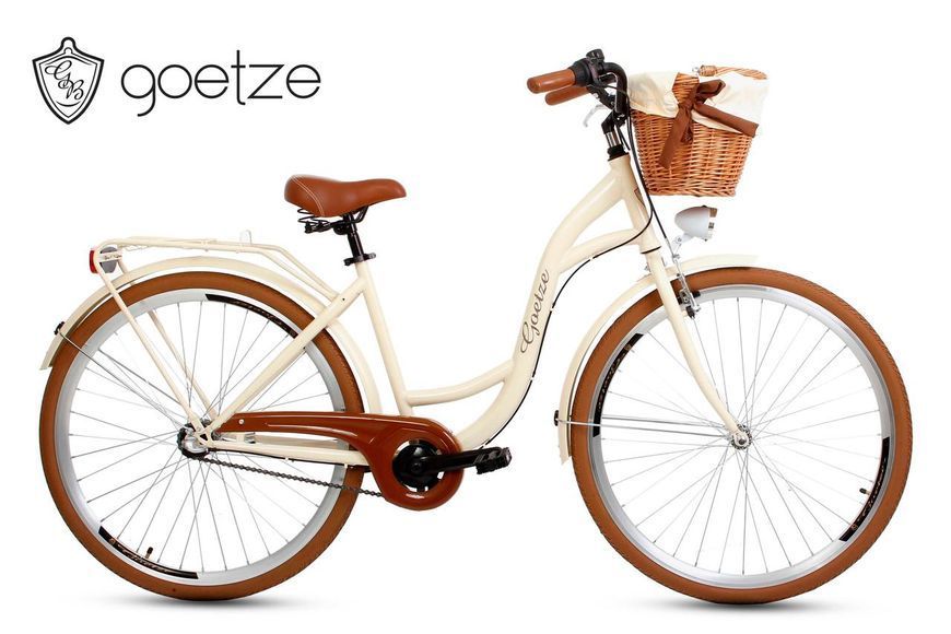Жіночий міський велосипед GOETZE Style LTD 28 3 швидкості + кошик 6908959720 фото