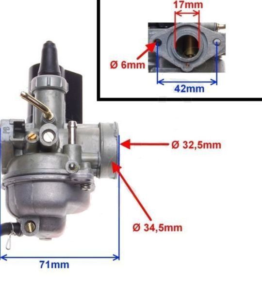 Карбюратор для скутерів Honda X8R ZX 50 SJ 50 63458 фото