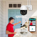 Наружная IP камера HD 1080P 2MP WiFi PTZ поворотная без sd-карты 4000669887458-2 фото 6
