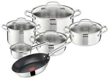 Набор кастрюль 10 предметов Tefal Uno A701SC84 + сковорода TEFAL PATELNIA DUETTO 24cm 7038352089 фото