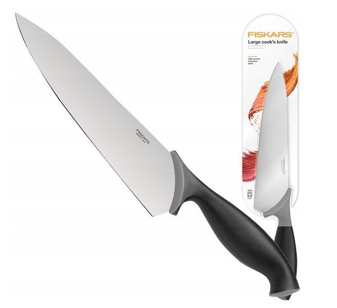 Класичний ніж шеф-кухаря Fiskars 20 см для нарізання м'яса та овочів 487389 фото