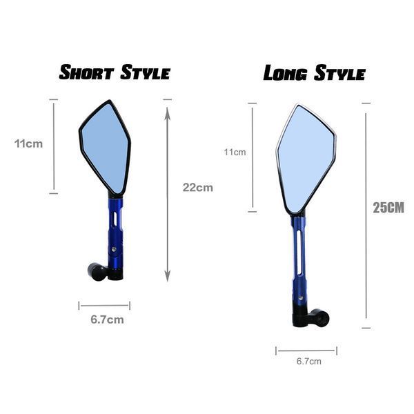Дзеркала для мотоцикла пара для HONDA YAMAHA SUZUKI SCOOTER KTM 32873179221-Z109 фото