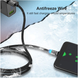 Зарядка магнитный кабель 2м USB-iOS Type-C Micro-USB (Black) 1005002231745991-2M фото 5