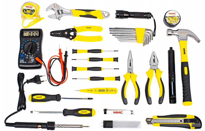 Набір інструменту для електрика 34 елементи WMC Tools 1034 9993251399 фото