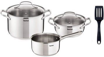 Набор кастрюль TEFAL UNO A701D574 + лопатка TEFAL 7055347166 фото