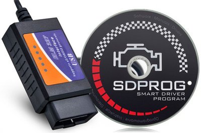 Автомобільний діагностичний сканер OBDII Vgate ELM 327 USB + SDPROG 6704058766 фото