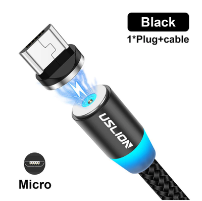 Магнітний Micro USB кабель 2м для зарядки телефону USLION 1005002231745991-2M фото