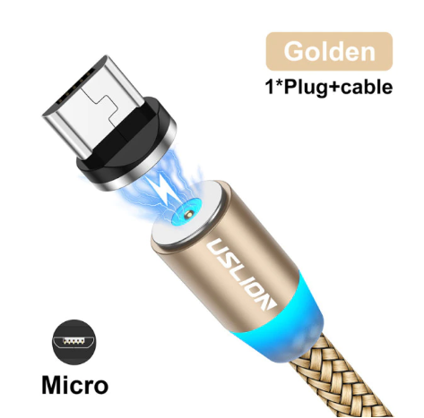 Магнітний Micro USB кабель 2м для зарядки телефону USLION 1005002231745991-2M фото