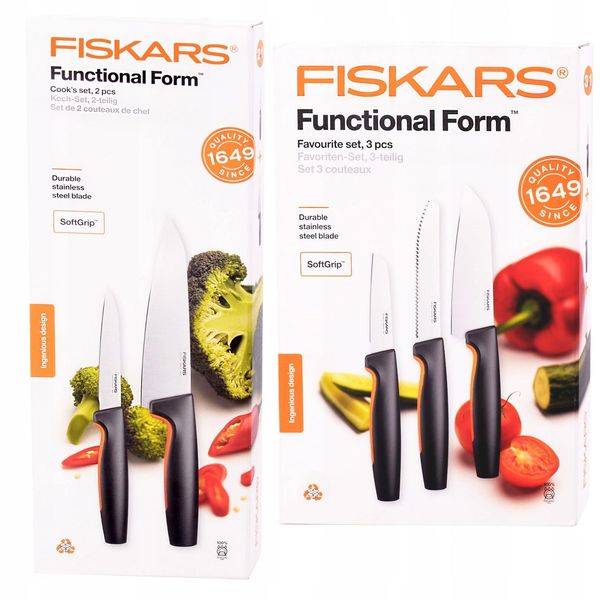 Ножі кухонні Fiskars Functional Form 5 шт. 1057557 + 1057556 10009726379 фото