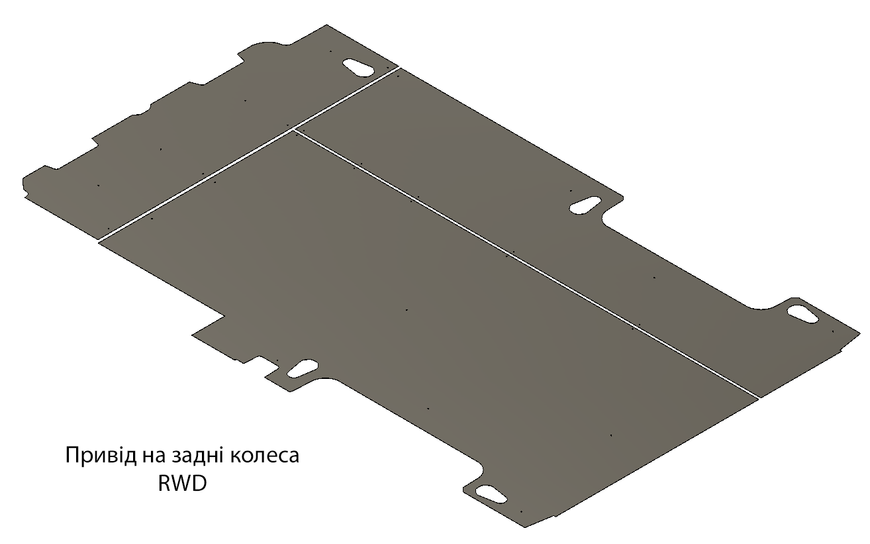 Пол Ford Transit L2 MWB (2000-2014) средний влагостойкая фанера FORDF-02 фото