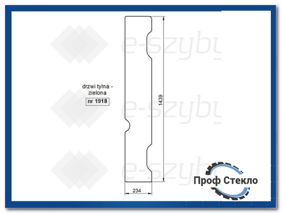 Стекло Hitachi ZX29U-3 мини-экскаватор ZX29U-3 ZX33U-3 ZX38U-3 ZX48U-3 ZX52U-3 - Дверь задняя часть 1918 фото